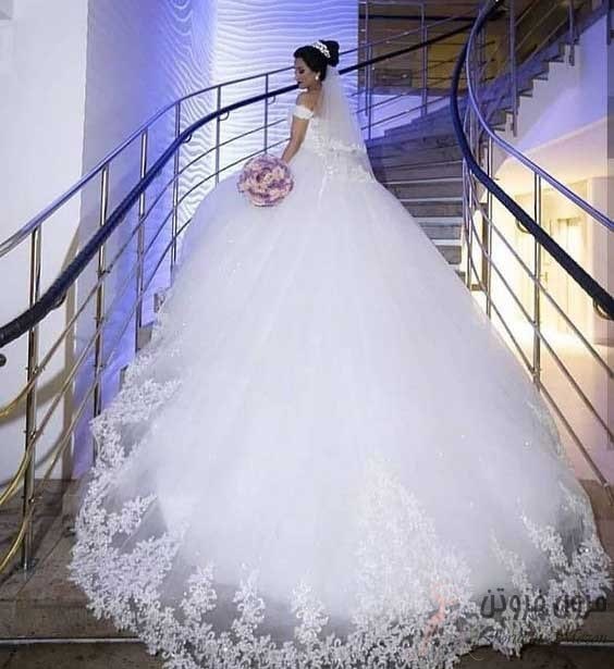 لباس عروس طرح پرنسسی